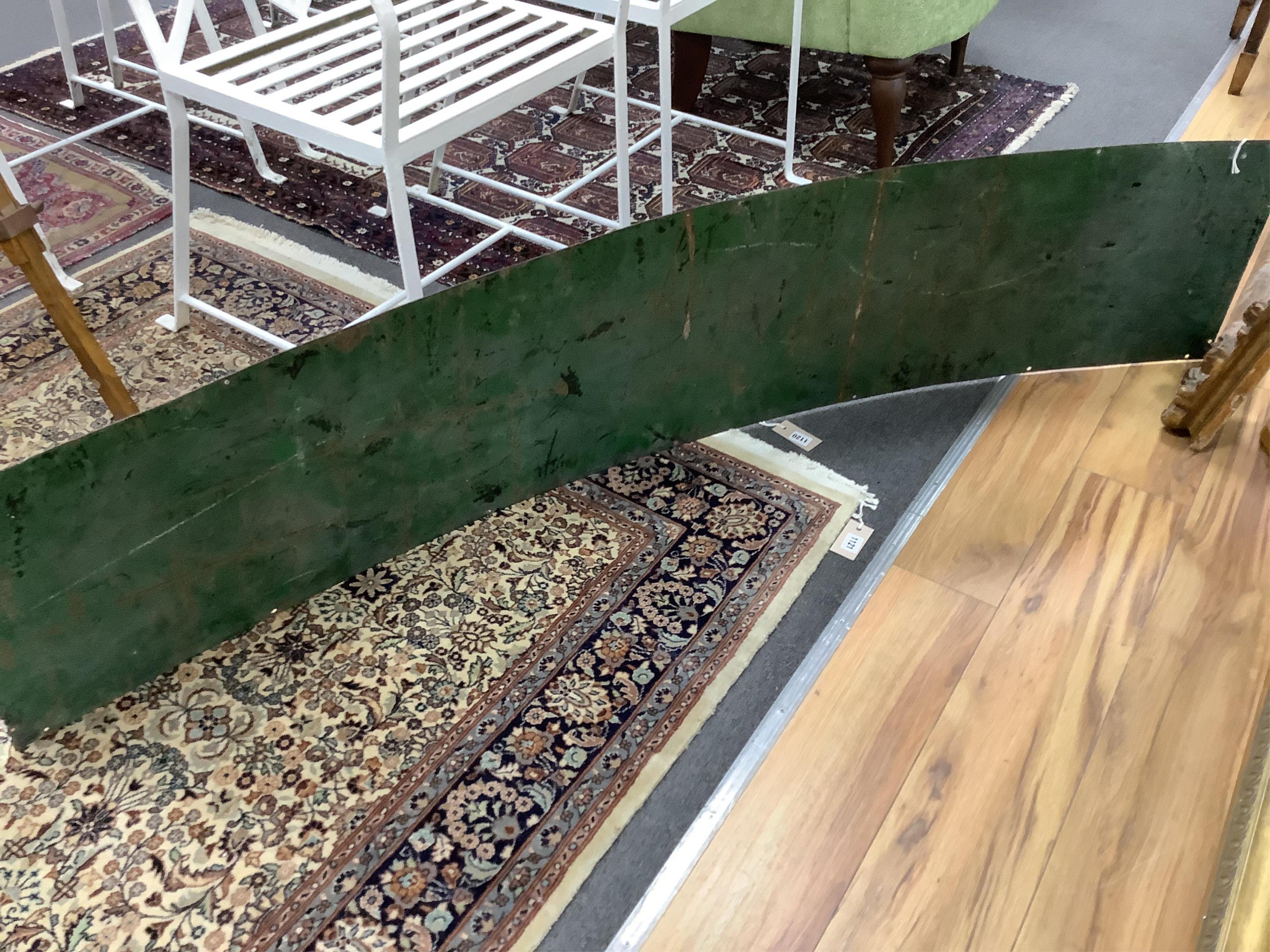 A large enamel sign 'Will's Gold Flake', width 170cm, height 38cm. Condition - fair